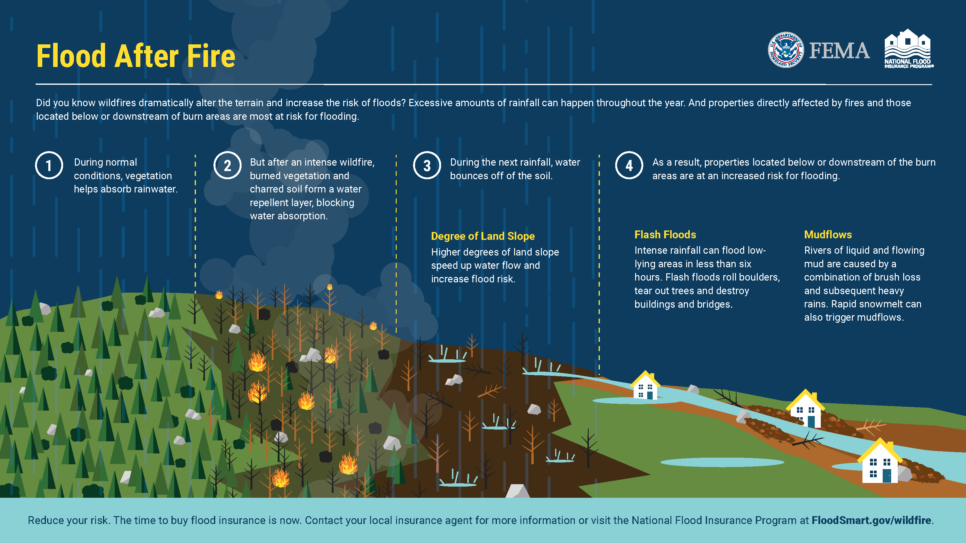 Flood after Fire Illustration