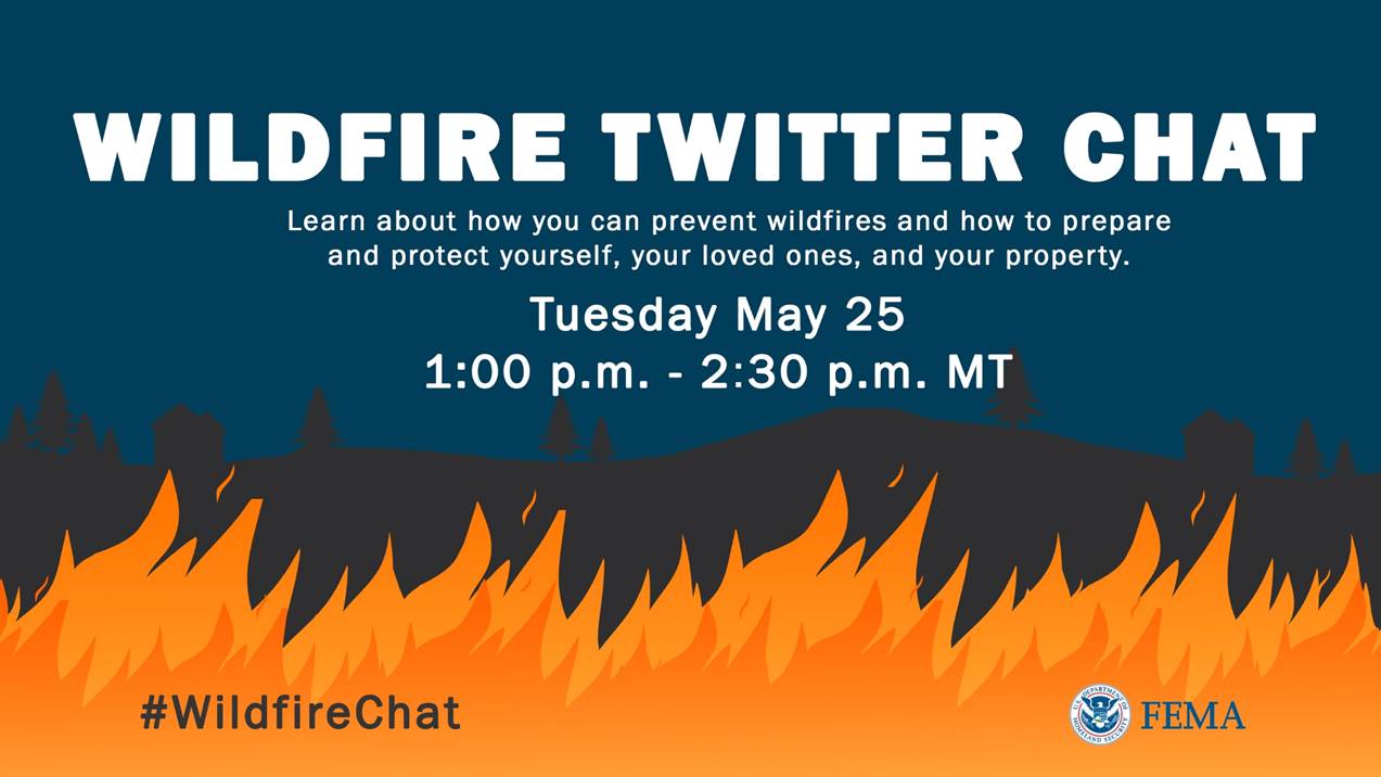 Wildfire Twitter Chat May 25 at 1 p.m.